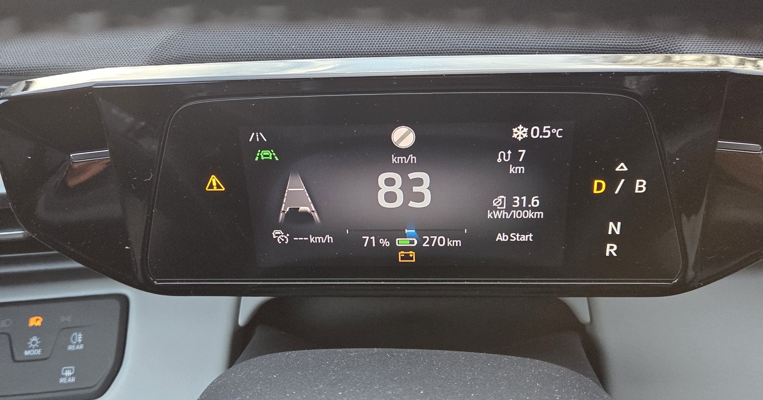 Fehlermeldung in Display